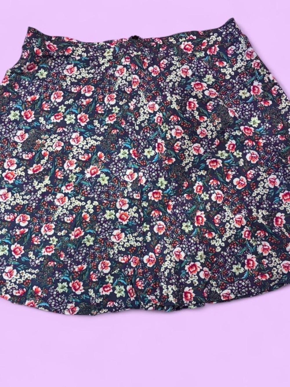O'Neill Women’s Floral Rayon A-Line Short Skirt Zip Closure Beach NWT Sz M